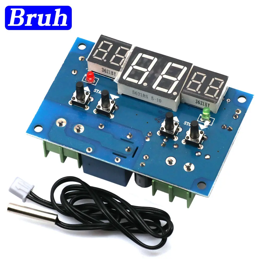 

Intelligent Digital Display Temperature Controller Upper And Lower Limit Setting Three Windows Synchronous Display XH-W1401