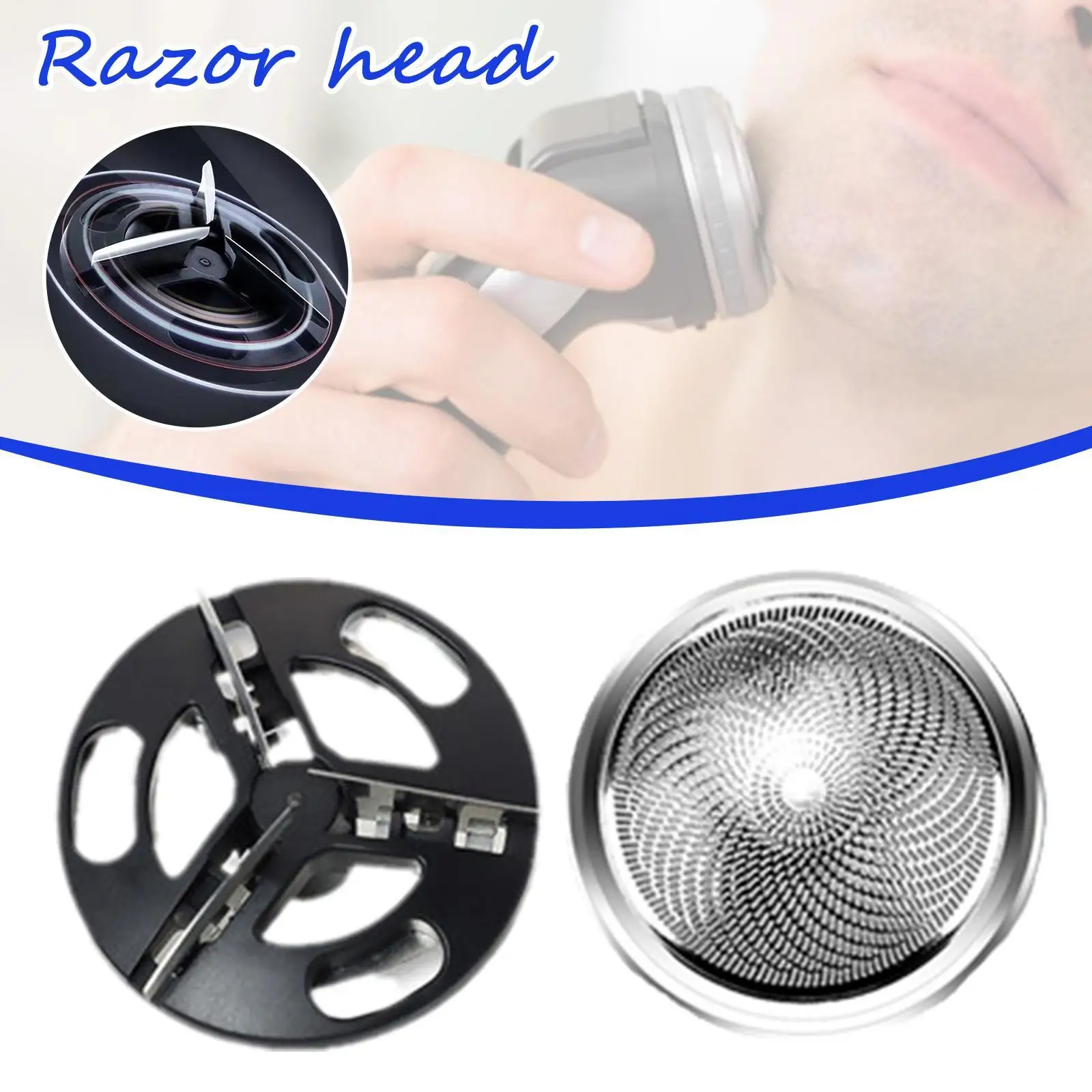 Head Replacement Piece Electric Mini Shaver Yuanshi 3d Mini Universal Mesh Cover