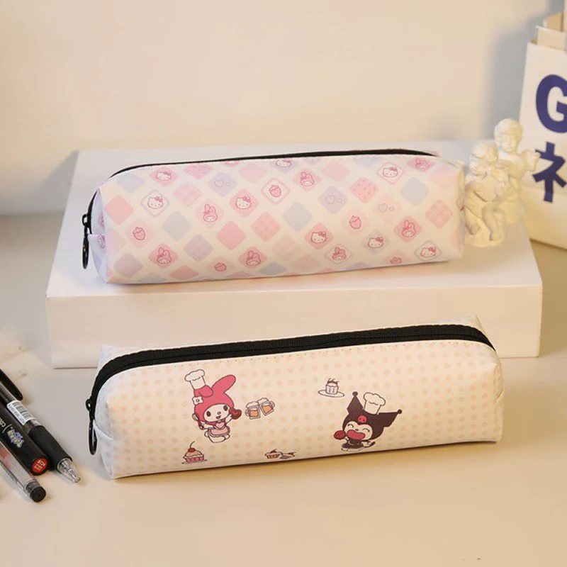 

Sanrio Cinnamoroll Kuromi Pen Case Hello Kitty Cartoon Stationery Bag Versatile Pen Case Junior High School Students Supplies