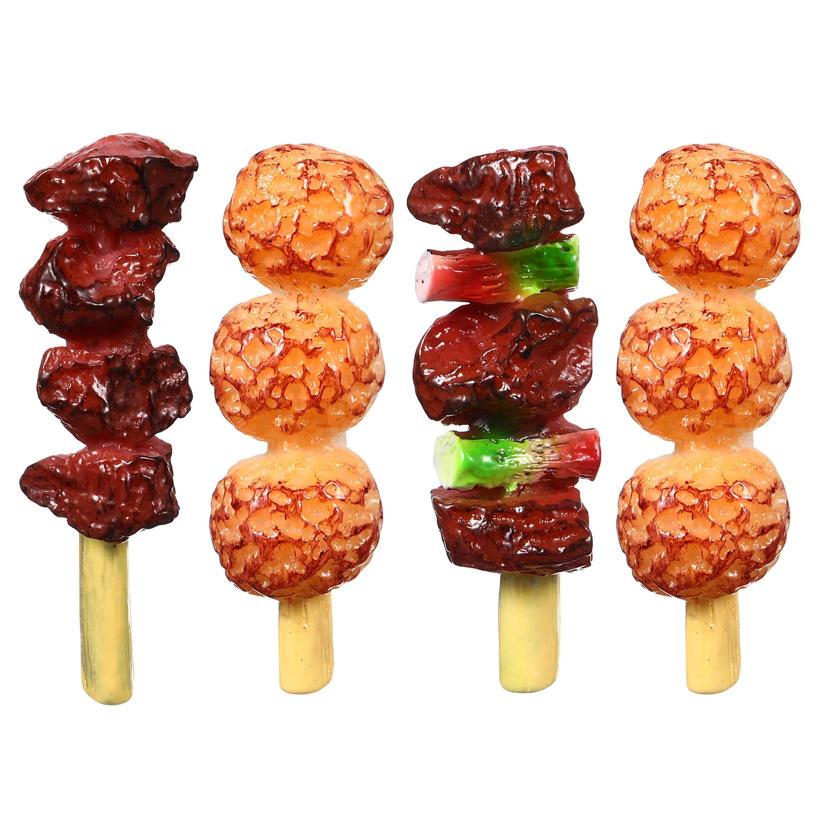 

4pcs Simulation Barbecue Strings Roast Beef String Kids Educational Playthings Barbecue Toys (Random Style)