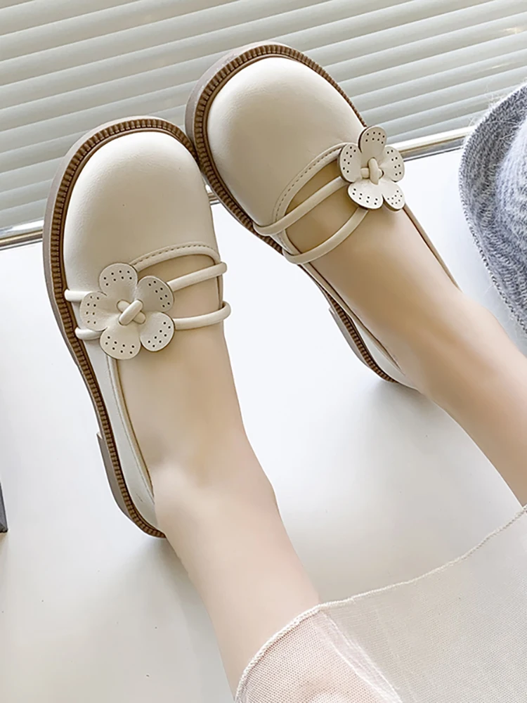 

Туфли дерби женские с закрытым носком, повседневные кожаные кроссовки, Мокасины, плоская подошва, круглый носок, лето-осень 2023