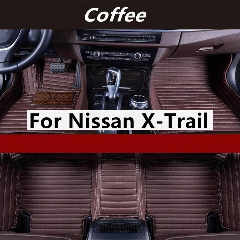

Автомобильные напольные коврики с поперечной текстурой под заказ для Nissan X-Trail Xtrail, аксессуары для ног, автомобильные коврики