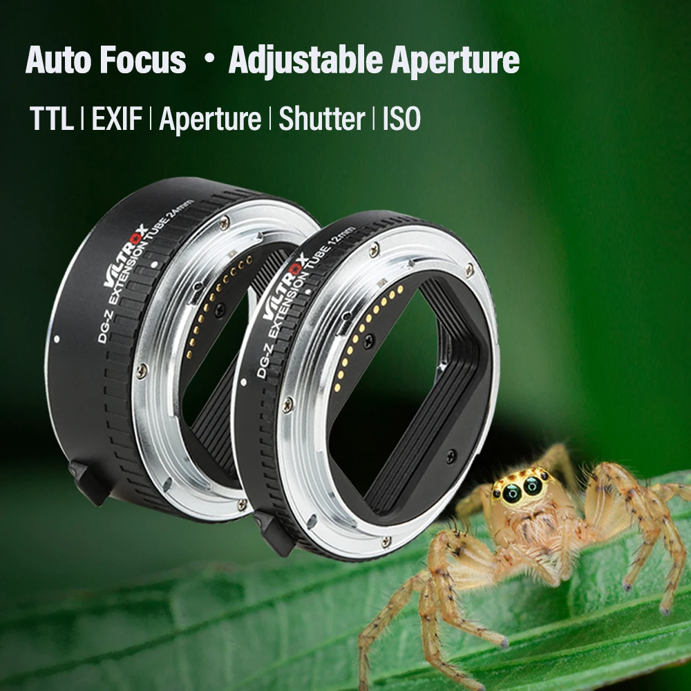 Фото Адаптер-удлинитель для макросъемки AF Macro Extension Tube Lens Adapter Viltrox DG-Z Nikon Z с автофокусом для камер Nikon Z (Z6 II, Z7, Z50, Z7 II, Z5, Z9, Zfc) №3