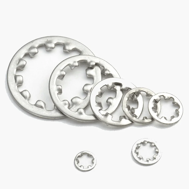 

DIN6797 M3- M30 304 Stainless Steel Internal Toothed Gasket Washer Lock Washer External Teeth Lock Washer