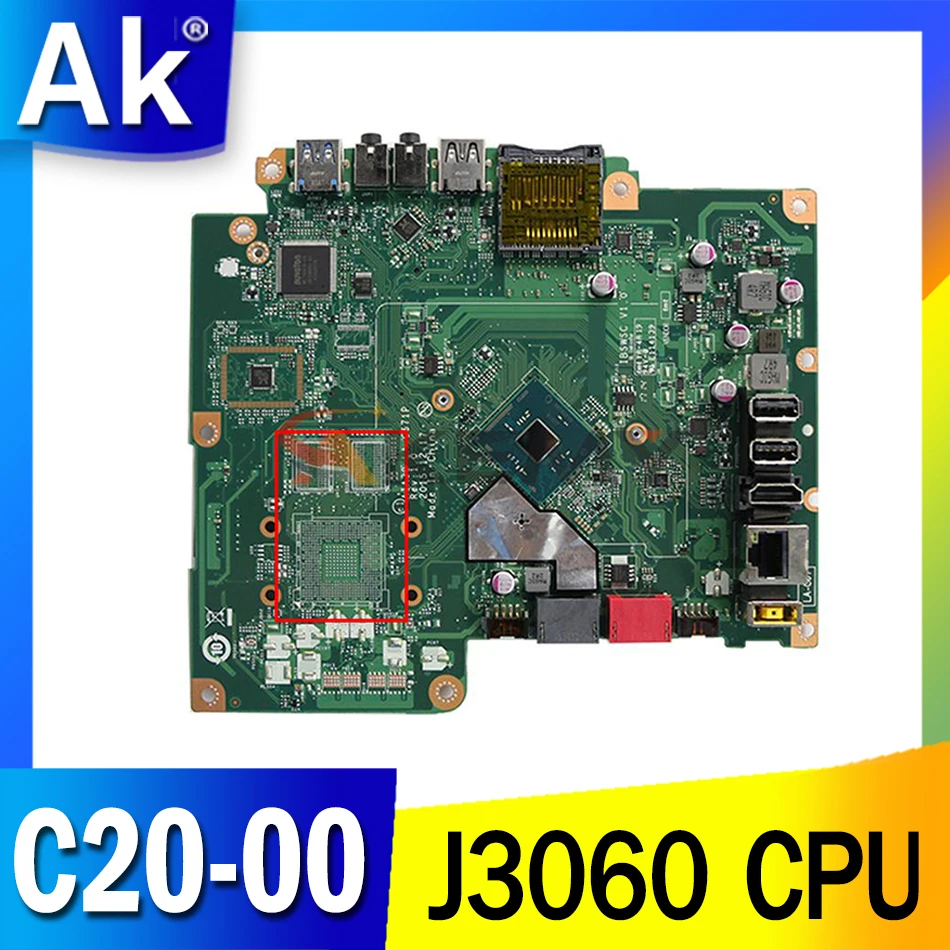 

AIA30 LA-C671P For Lenovo C20-00 All-in-One Motherboard IBSWSC V1.0 00UW332 J3060 CPU