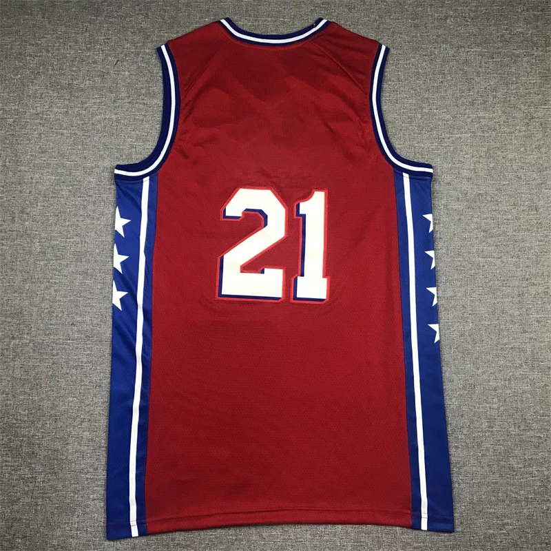 

Custom Basketball Jerseys NO 21 Joel Embiid Tshirts We Have Your Favorite Name Pattern Mesh Embroidery Sports See Product Video