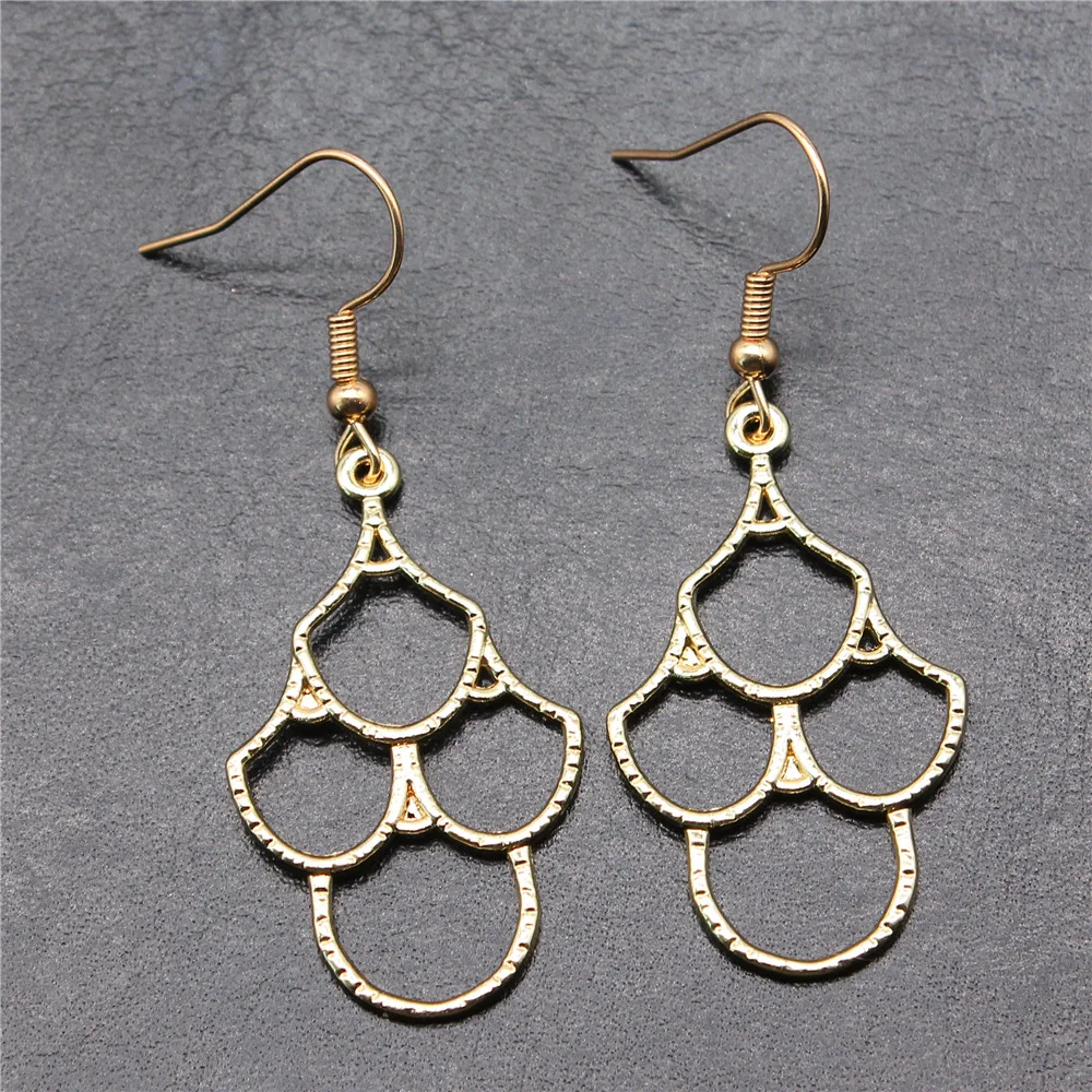 

Серьги-Подвески ручной работы в простом стиле, женские Винтажные висячие серьги