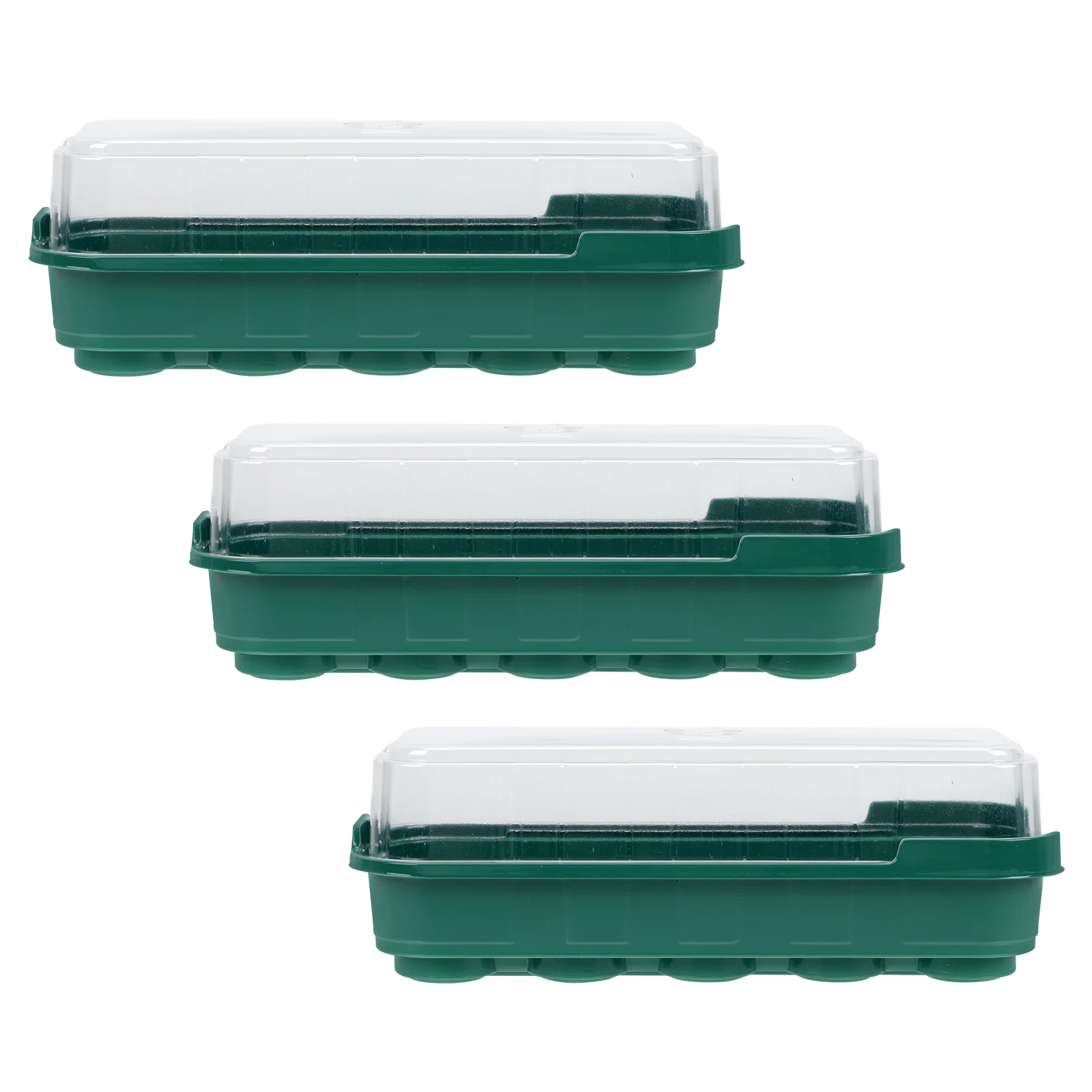 

3 Pcs Flower Kit Germination Machine Nursery Plate Sowing Tray Planting Containers
