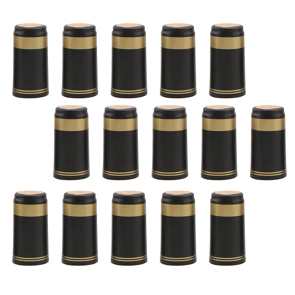 

150pcs Sealing Caps PVC Heat Shrinkable Thermal Shrinkage Films Shrink Caps