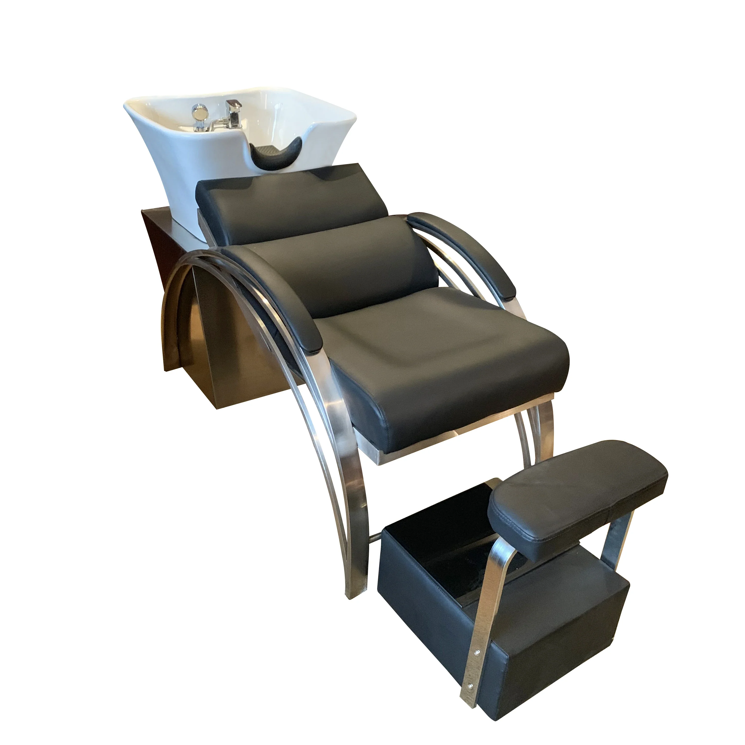 Вращающийся простой шампунь-стул для мытья волос спа-мойка кровать