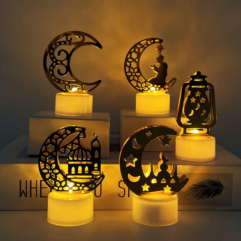

Eid Mubarak LED Light Moon Star String Candle Light Garland DIY Decoration Ramadan Kareem Islamic Muslim Festival Party Eid Gift
