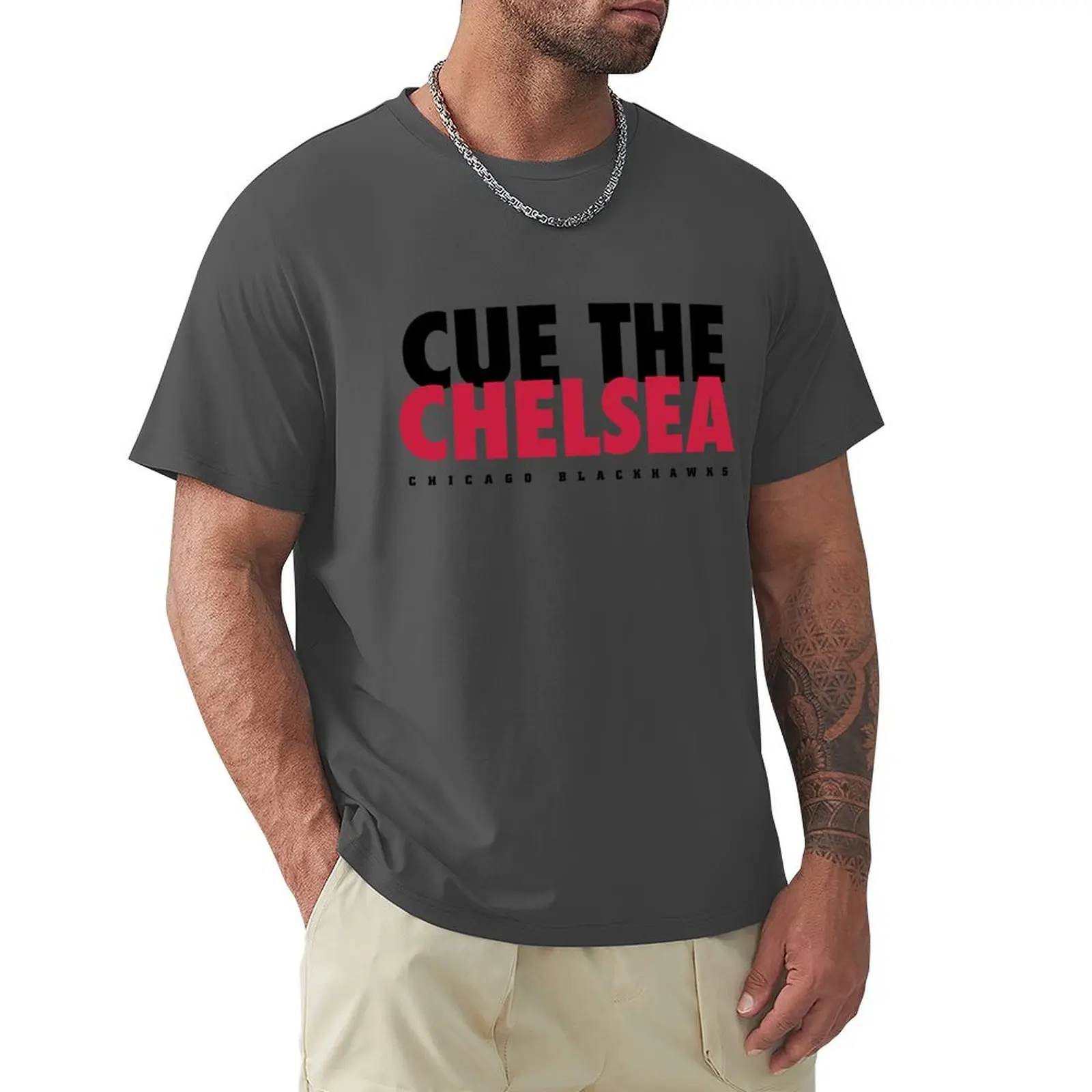 Футболка Cue The Chelsea-Blackhawks роскошная дизайнерская одежда в стиле аниме рубашка Croswit