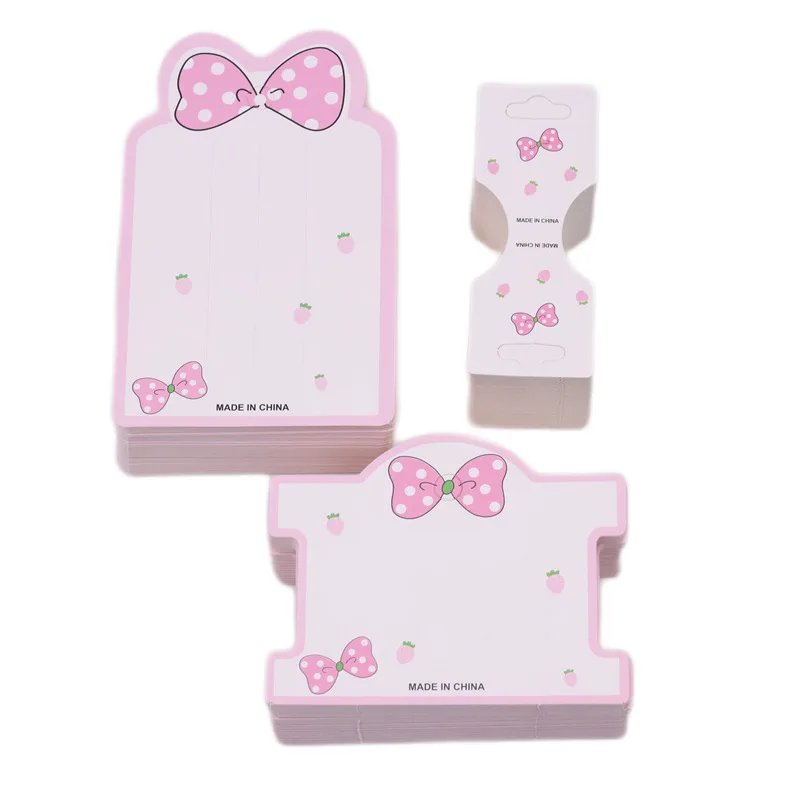 Милые заколки для волос 50 шт. упаковочные бумажные открытки самостоятельного