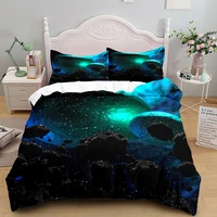 3d printing bedding set luxury duvet cover with pillowcase quilt cover queen king bedding starry sky pattern comforter cover