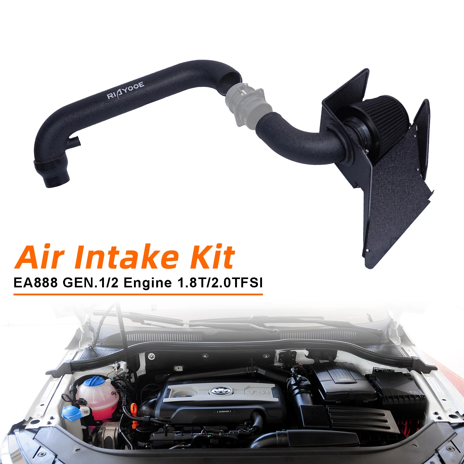 

Cold Air Intake Kit Fit for VW Golf MK6 GTI Passat Caddy Seat Leon Audi TT A3 Skoda Octavia EA888 GEN2 1.8T 2.0T with Air Filter