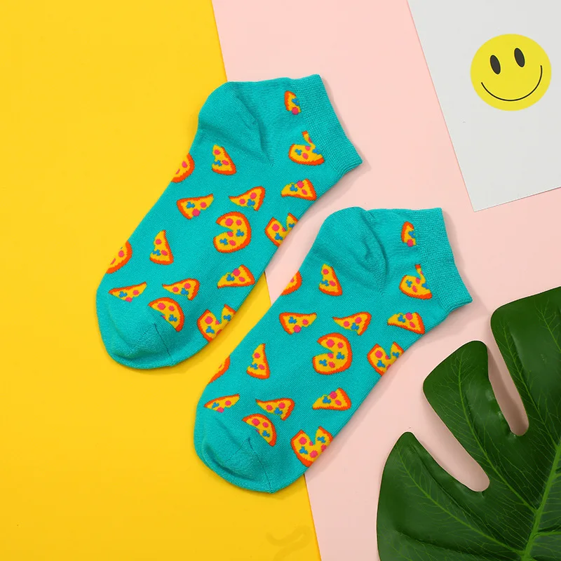 (2 pairs) men's and women's same summer thin boat socks ins trend cotton socks