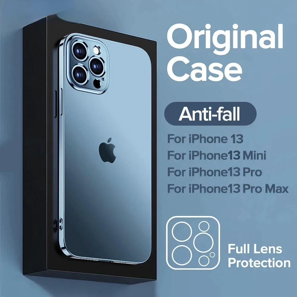 

Luxury Case for IPhone 13 12 Pro Max TPU+PC Shockproof Mobile Phone Cases Full Lens Protection Cover for IPhone 13 Pro Max Case