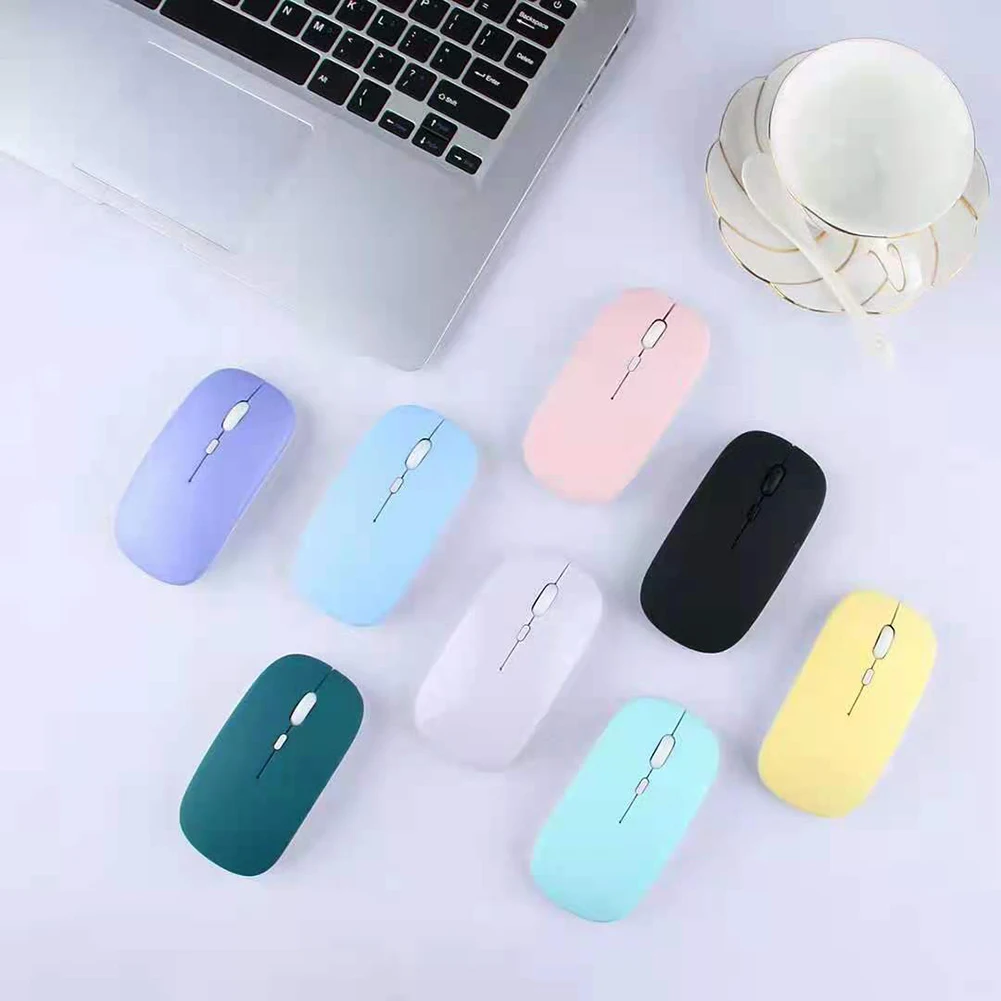 

Cute Little Fresh Girl Wireless Bluetooth 5.0 Mouse Dual Mode Charging Mouse Female Office Mute Wireless Mouse