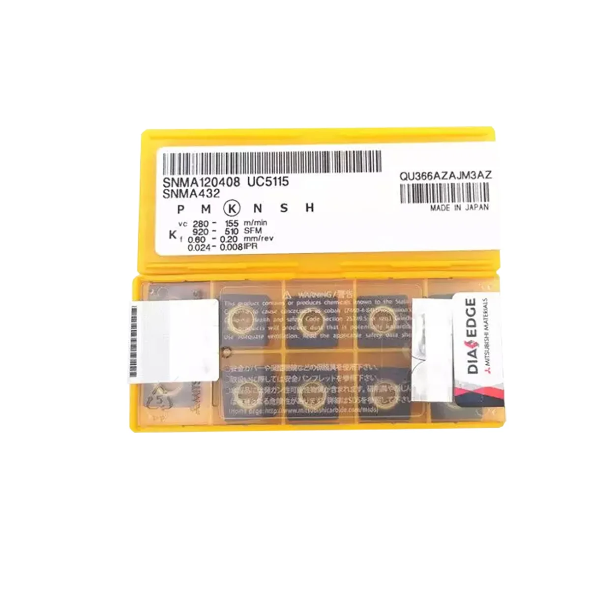 

Mitsubish i 100% Original SNMA SNMA12 SNMA1204 SNMA120408 UC5115 Medium-Roughing Carbide Turning Inserts