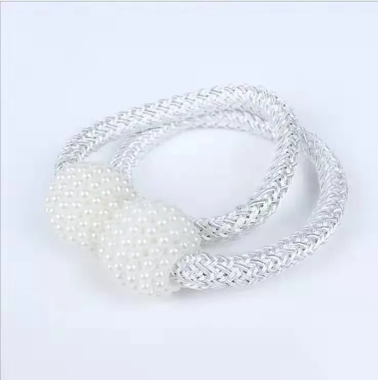 1 шт. жемчужная Пряжка для занавесок зажим штор рамка кружевная подвесная шаровая