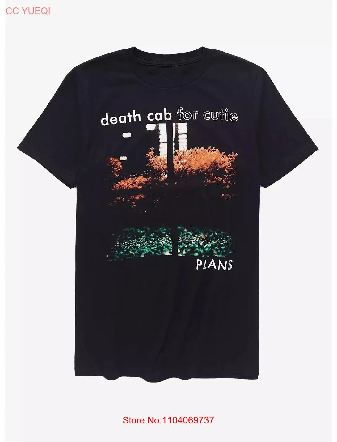 Vtg DEATH CAB для CUTIE Band планы девушек хлопковая черная женская рубашка унисекс