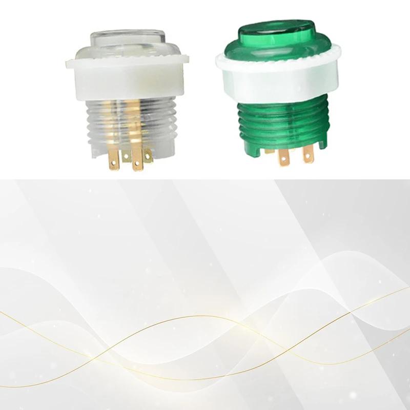 1 шт. кнопка со светодиодной подсветкой гайка 24 мм с 4-контактным световым кабелем