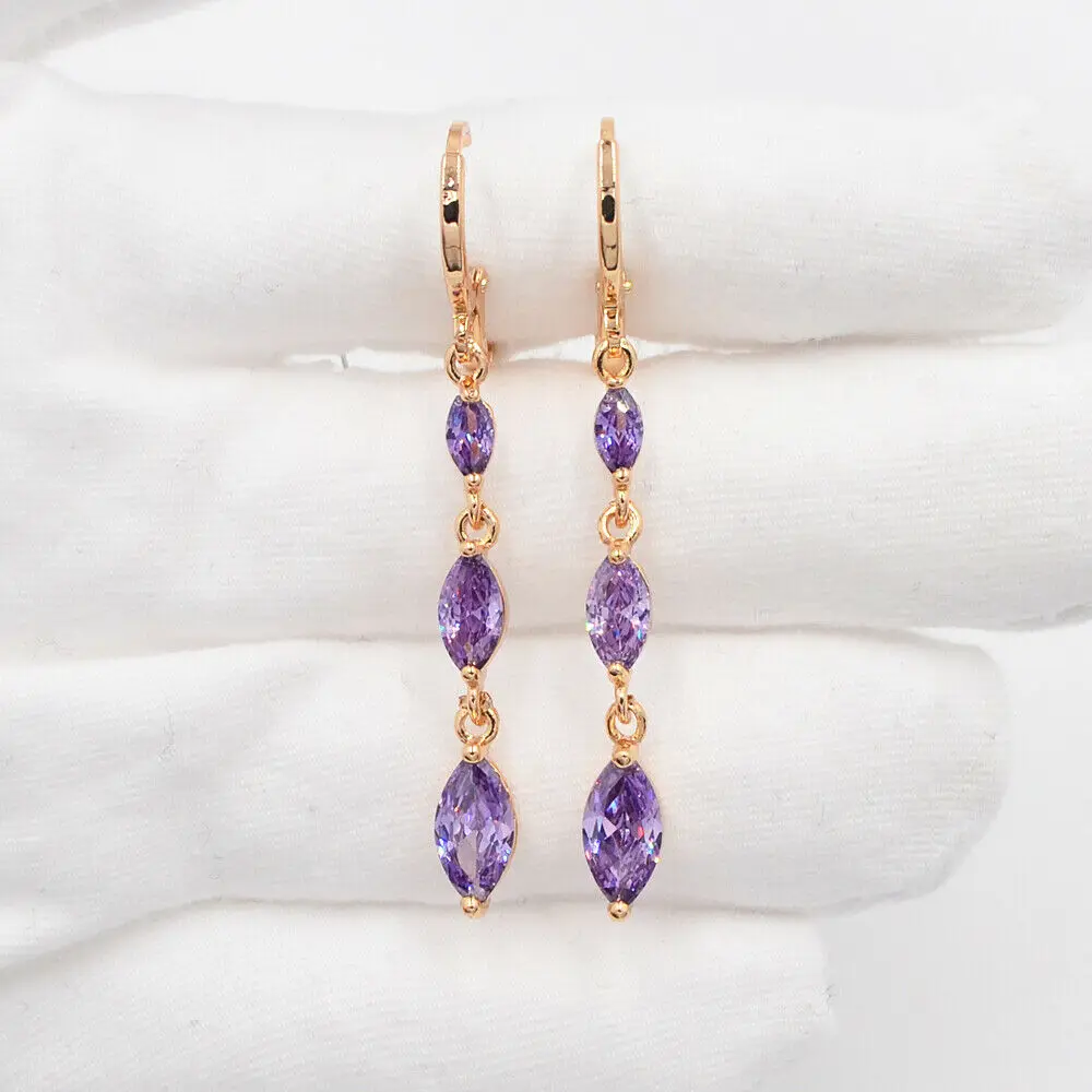 Высококачественные женские модные тонкие Линейные серьги-подвески золотого