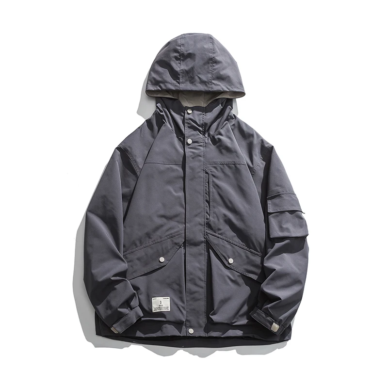 

2022 Autumn New Vintage Jackets Men Plus Size Coats Outdoor Wear Hiking Shell Hooded Field Jacket