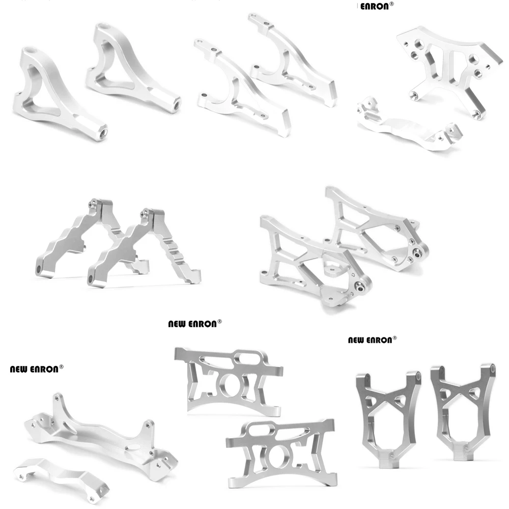 

Silver Alloy Shock Tower Brace Front / Rear Lower Suspension Arm Upgrade For 1/5 HPI Racing Baja 5B RTR SS 5T 2.0 Rovan Buggy