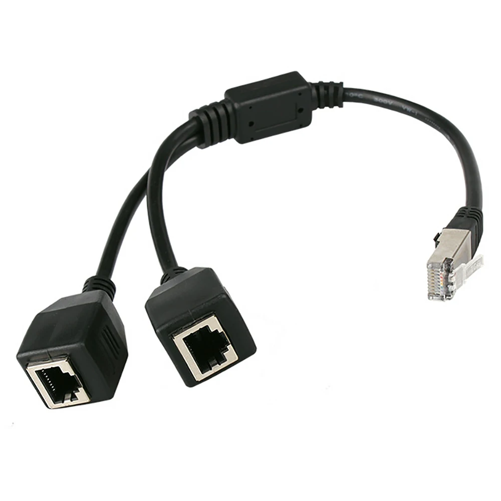 

1 штекер на 2 гнезда, 2 способа RJ45, сетевой разветвитель Ethernet, адаптер 1–2 разъема, удлинитель, двойные порты LAN