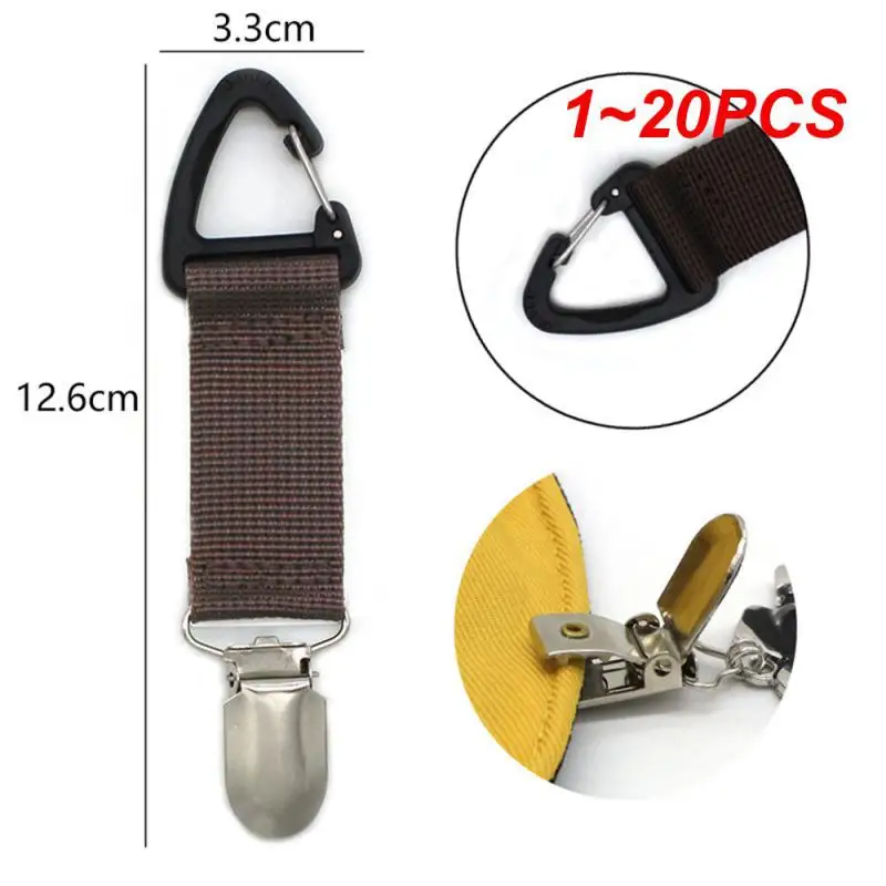 

1~20PCS Hat Clip for Camping Traveling Hanging on Bag Handbag Backpack Luggage for Adults Outdoor Travel Beach Camping