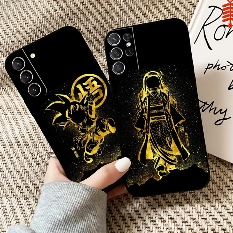 

Anime One Piece Dragon Ball Phone Case For Samsung Galaxy S22 S21 S20 S10 10E S9 S8 Plus For Samsung S22 S21 S20 Ultra FE 5G