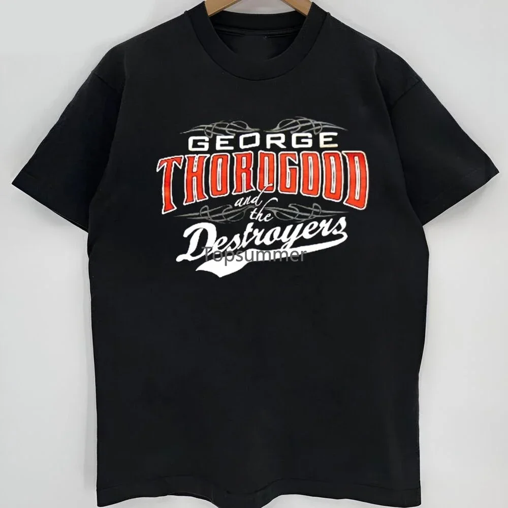 Редкая рубашка George Thorogood с логотипом новая мужская C352