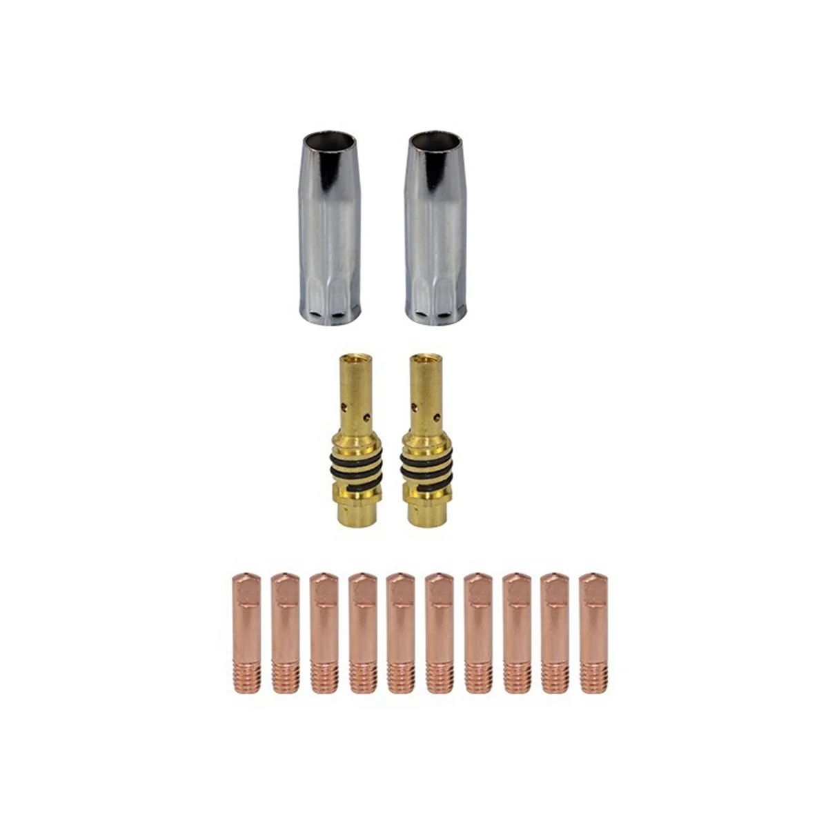 

14Pcs Welding Torch Nozzle MB-15AK Argon Arc Welding 1.0Mm Nozzle Contact Tip for 15AK Welder