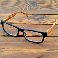 business rectangle wood grain temples frame full rim spectacles simple style reading glasses 0 75 to 4