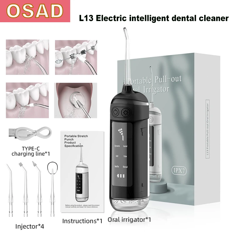 

Ирригатор для полости рта OSAD, USB, аккумуляторный, с резервуаром для воды