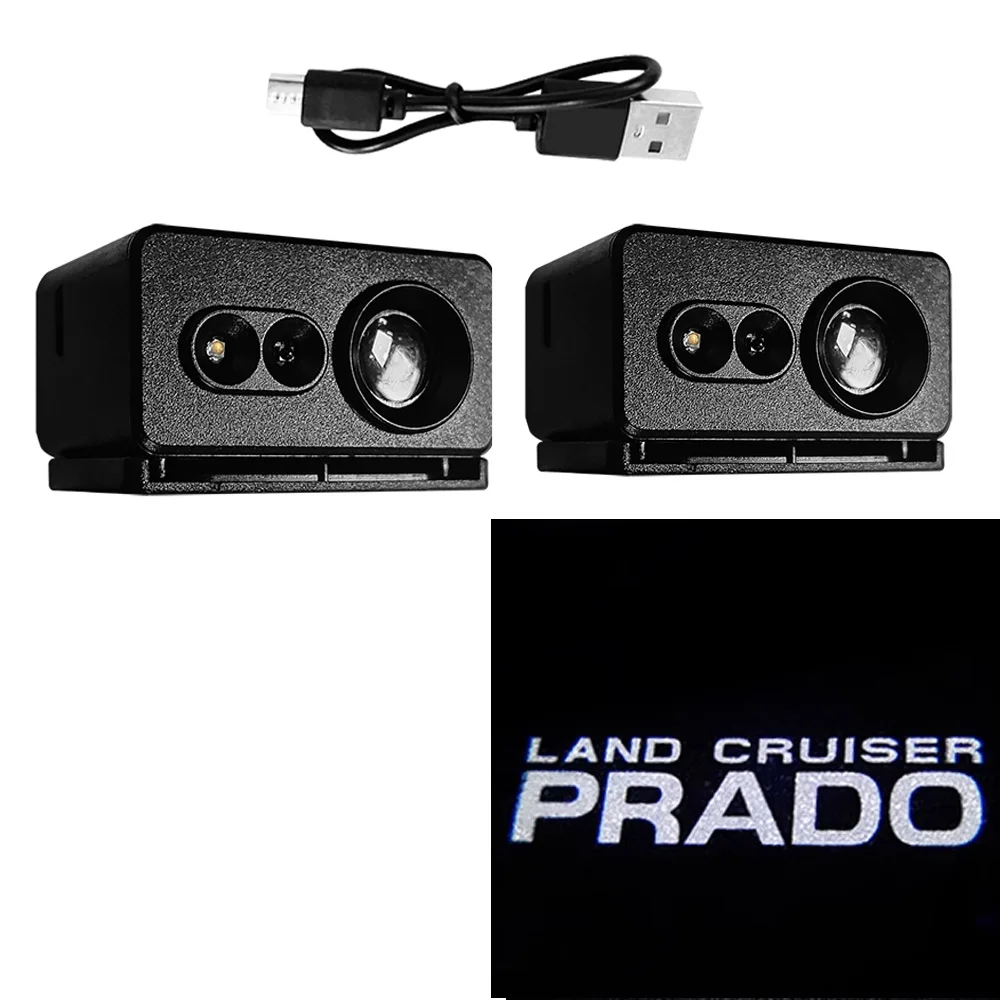 Перезаряжаемый светильник для проектора с логотипом LAND CRUISER PRADO USB дверной Toyota