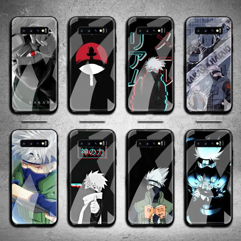 

Naruto Kakashi Phone Case Tempered Glass For Samsung S20 Plus S7 S8 S9 S10 Note 8 9 10 Plus