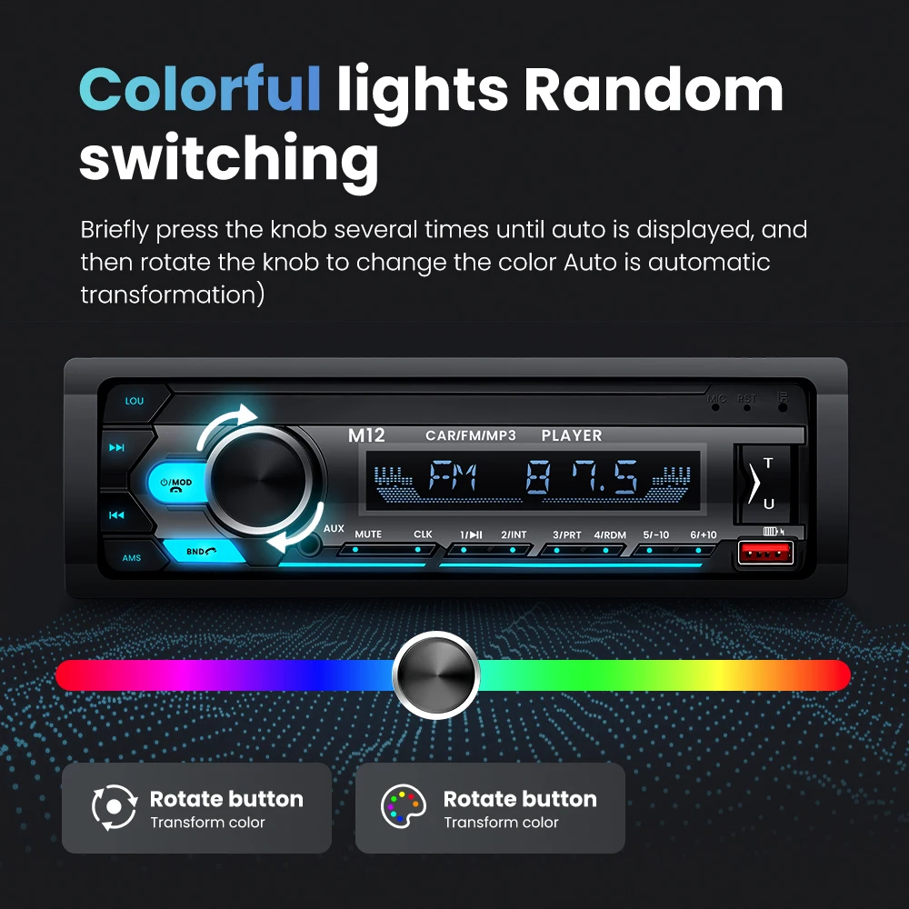 1 Din Radio samochodowe z Bluetooth MP3 odtwarzacz Radio samochodowe FM samochodowe Stereo odbiornik samochodów uniwersalny odtwarzacz ładowania TF/SD AUX 5 1 Din Radio samochodowe z Bluetooth MP3 odtwarzacz Radio samochodowe FM samochodowe Stereo odbiornik samochodów uniwersalny odtwarzacz ładowania TF/SD AUX 5