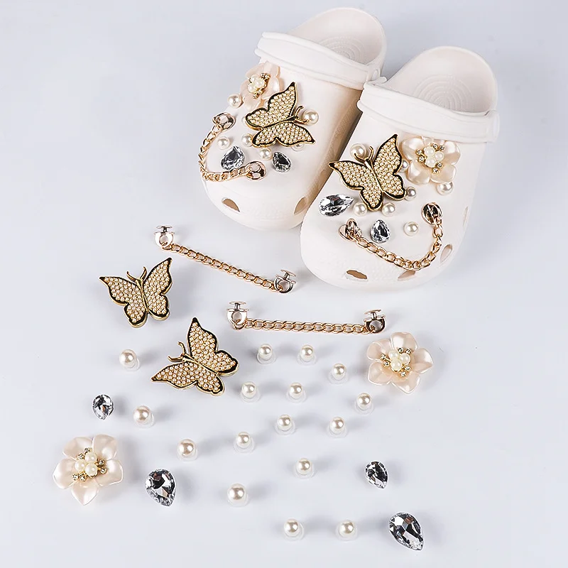 1 комплект роскошные дизайнерские подвески для обуви Croc модные сделай сам