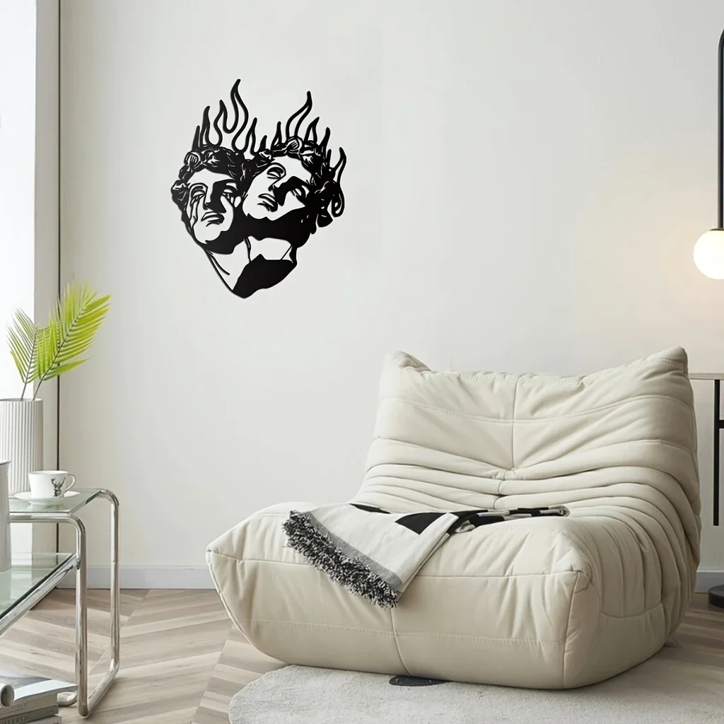 Современная металлическая наклейка для декора стен спальни и офиса домашний