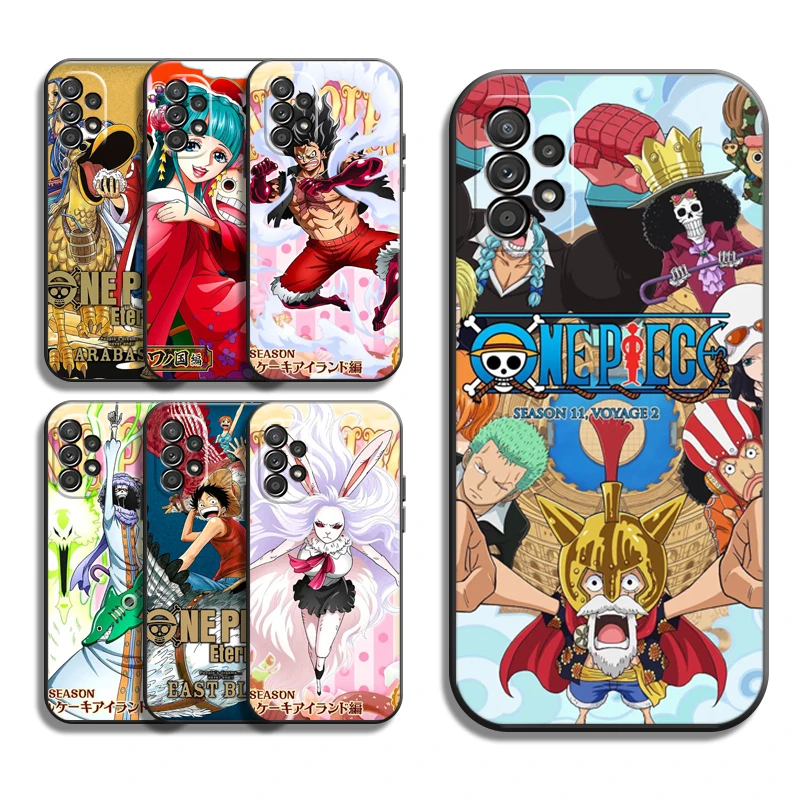 

One Piece Bandai Anime Phone Cases For Samsung Galaxy S20 FE S20 Lite S8 Plus S9 Plus S10 S10E S10 Lite M11 M12 Carcasa Coque