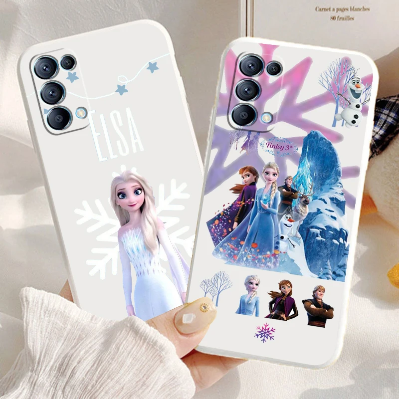 

Cute Disney Elsa For Xiaomi POCO M5 M4 X4 F4 C40 X3 NFC F3 GT M4 M3 M2 Pro C3 X2 4G 5G Liquid Rope Silicone Phone Case