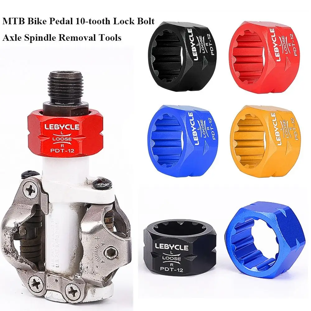 

MTB Bike Pedal Disassembly Tool 10-tooth Lock Bolt Axle Spindle Removal Loosing Repair Tools For M520/M8040/M8140/M820/M828