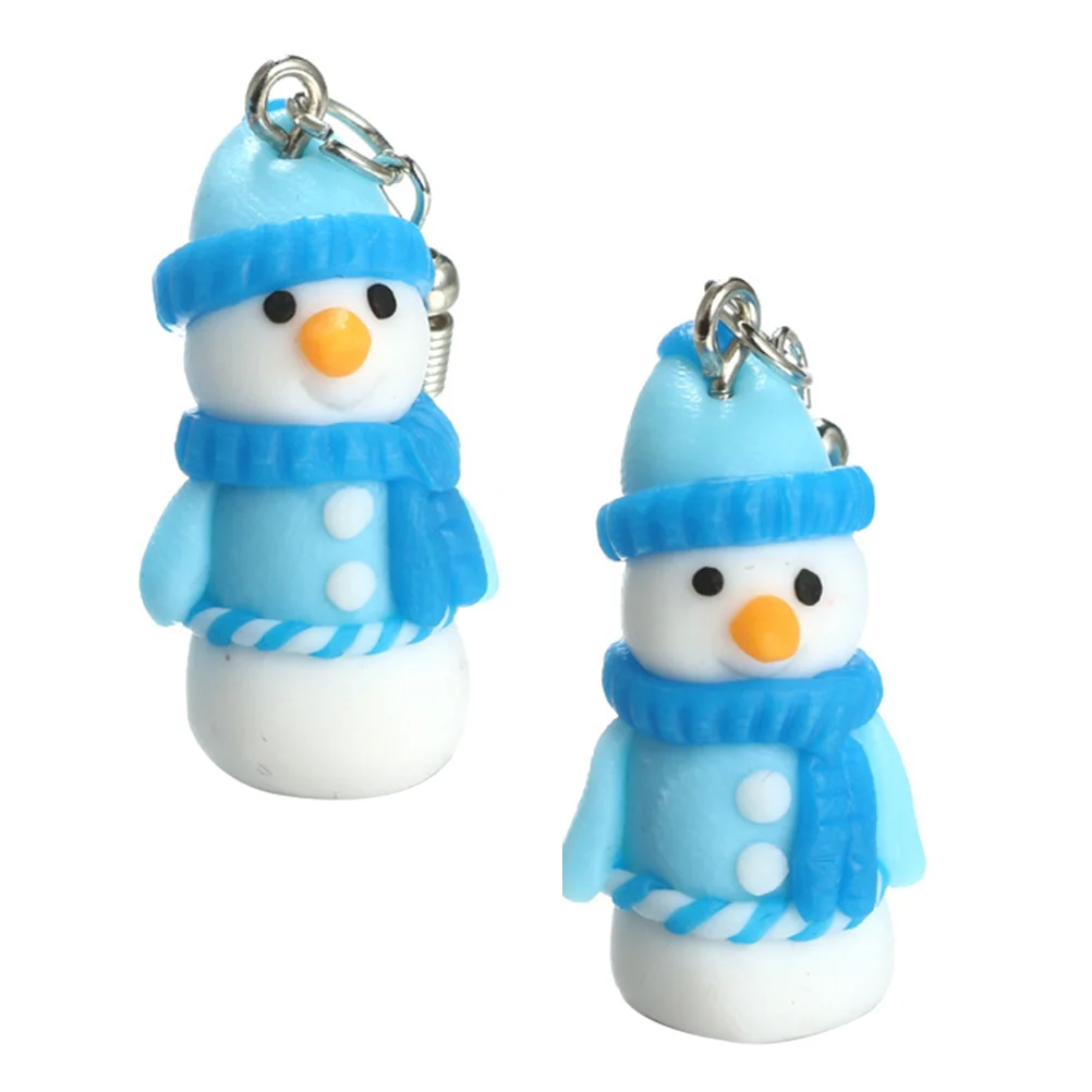 

1Pair Snowman Shaped Earrings Lovely Decor Jewelry Christmas Earrings for