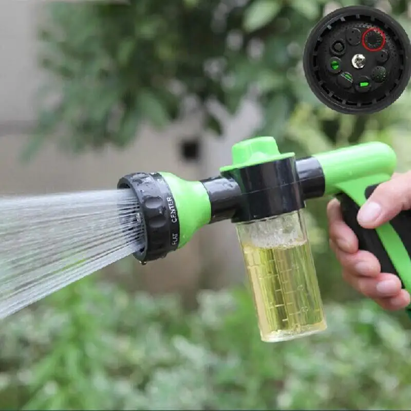 

8 Modes Auto Foam Lance Water Gun Portable High Pressure 3 Grade Nozzle Jet Car Washer Sprayer Cleaning Tool Automobiles Wash