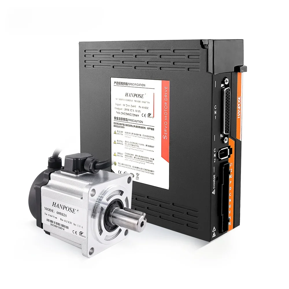 Комплект привода серводвигателя 60SS20 200 Вт 6000 А 220 об./мин.