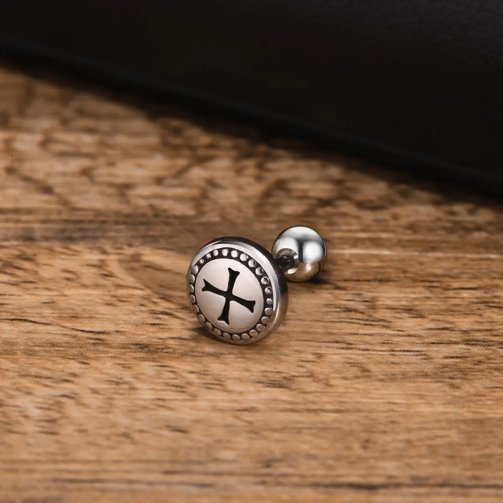 Модные и персонализированные ретро серьги CHUANGCHENG с крестом из нержавеющей стали