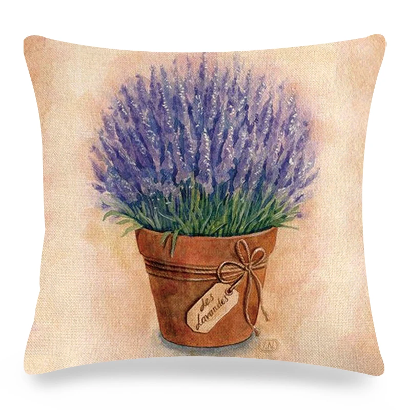 Чехол для подушки в стиле ретро 45x45