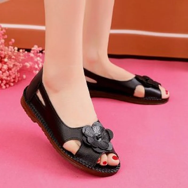 Summer Shoes for Women Sandals Pu 